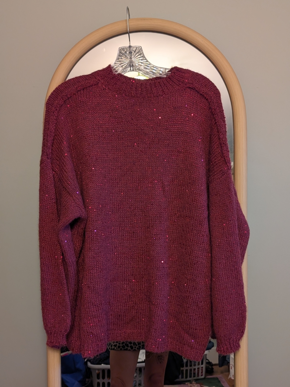 Commense Sequins Loose Sweater